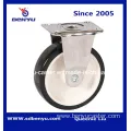 Swivel Caster with Black Wheel for Industrial Use